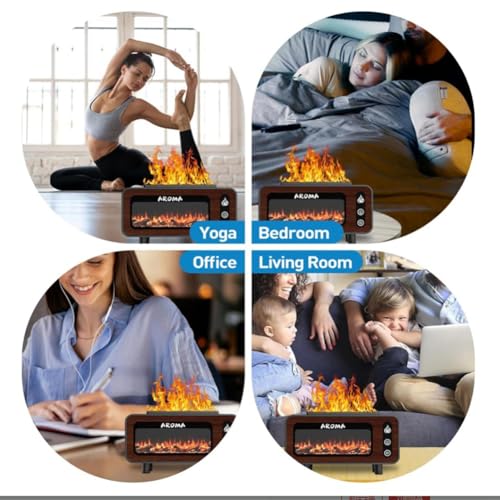 Diffuseur Flame 7 couleurs à arrêt automatique pour la maison