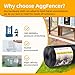 AggFencer 16in x 100ft Black Hardware Cloth 1 inch 16Ga PVC Coated Wire Mesh Vinyl Coated Fence, Welded Metal Chicken Wire Fencing Roll, Garden Plant Fencing, for Chicken Coop and Home Improvement