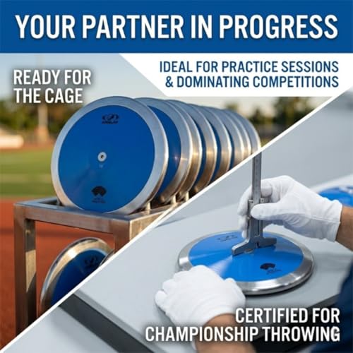 Image of COUGAR Speedy Discus Throw 1KG for Men and Women | IAAF Certified ABS Plastic Discus with Steel Rim | Hi-Spin 80% Rim Weight | Athletics Training Equipment for School and Sports Competitions