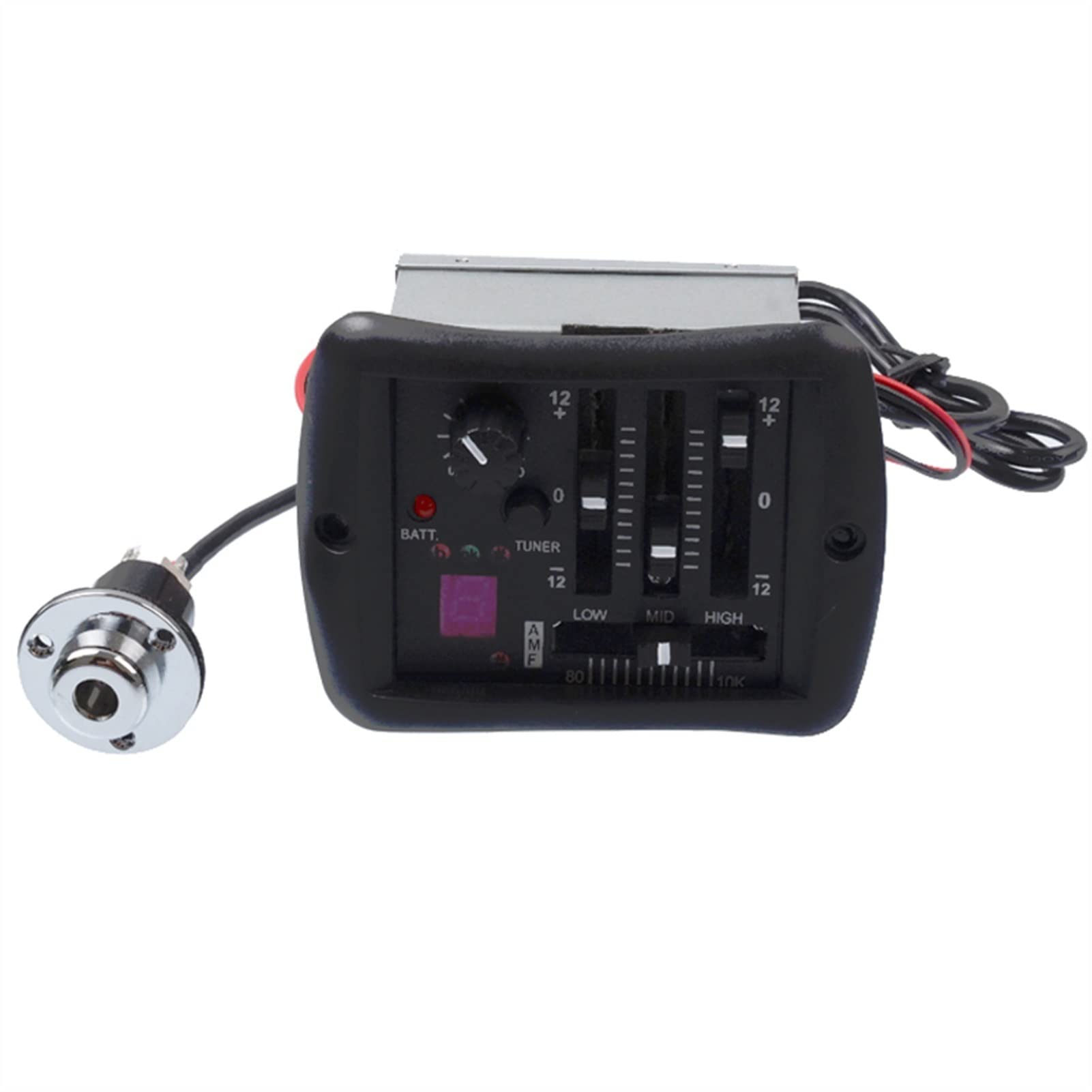 3-pasmowy Korektor Korektora Tuner Z Interfejsem Wyjściowym 6,35 Mm Przystawka Do Korektora Gitarowego