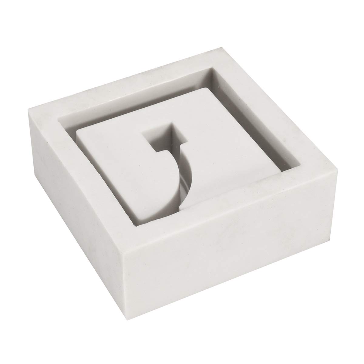 RanDal Silikonowa forma do kwiatów betonu 3D ręcznie wykonana roślina do poszukiwania DIY Candle Cement Memor