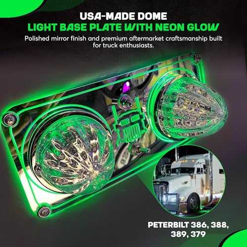 Placa de luces de cúpula LED para Peterbilt 386 388 389 379 miniatura 2