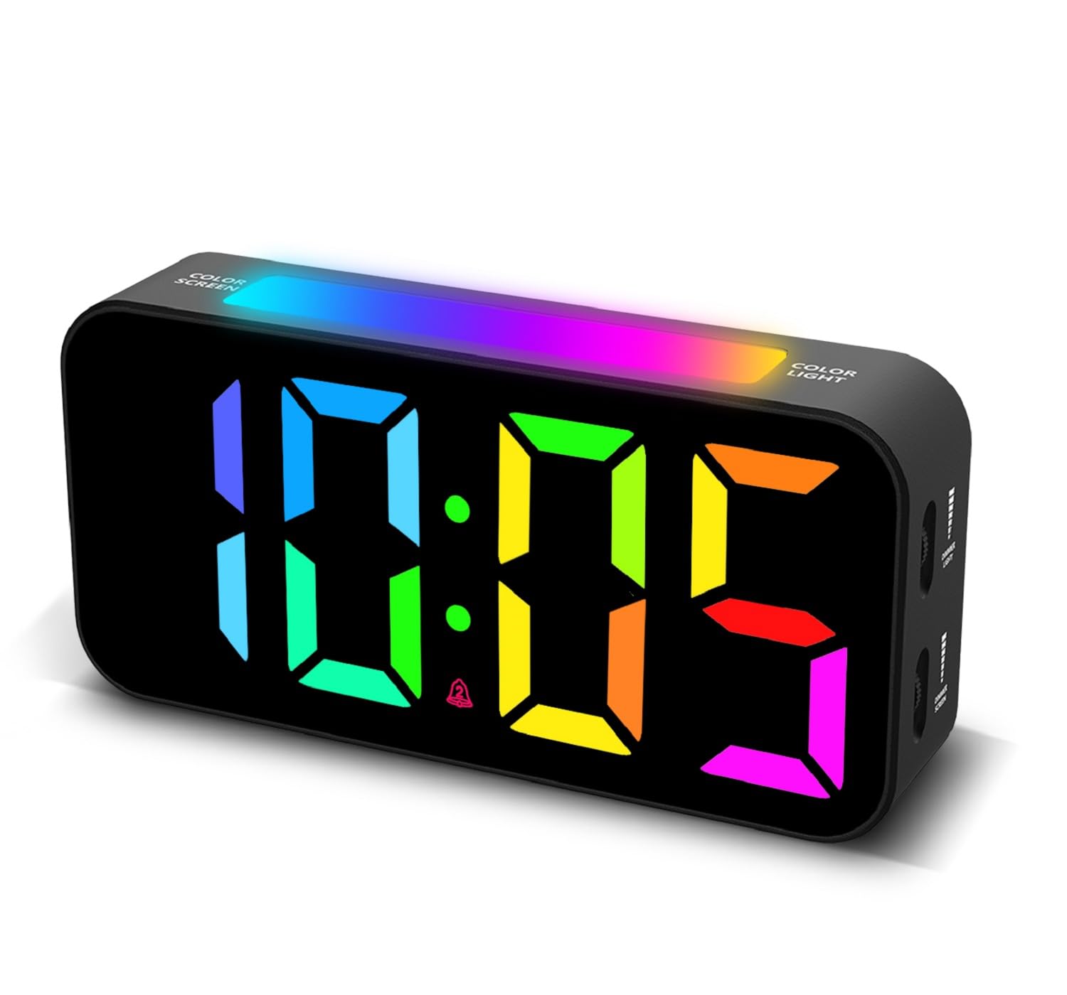Topski Loud Alarm Clocks for Heavy Sleepers, Digital Clock with Night Light, Large Display, USB Charger, Dual Alarm, Snooze, Dimmable Alarm Clocks for Bedrooms Kids Teens Boys Girls