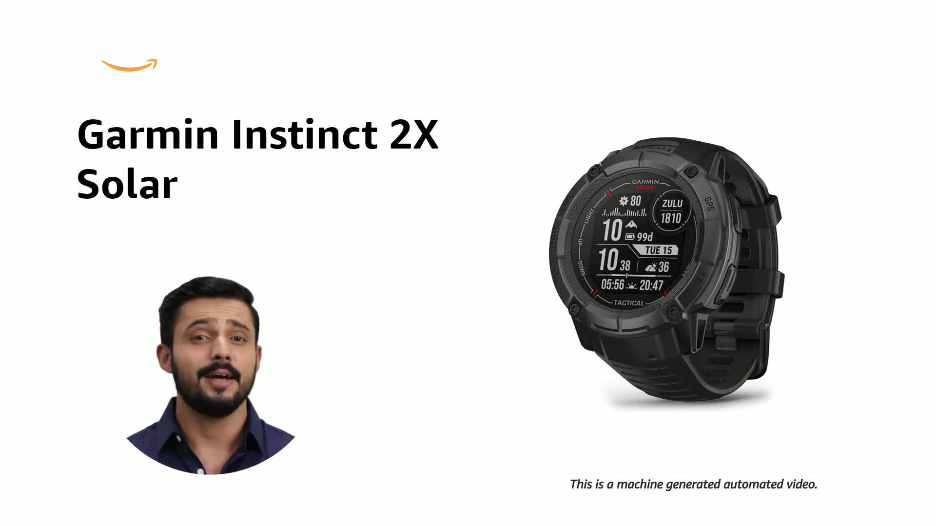 Garmin Instinct 2X, Solar, Tactical Edition, Black, SEA : Amazon