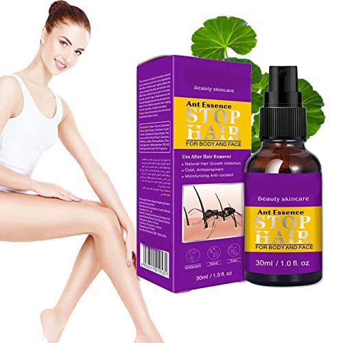 Natural Permanent Hair Removal Spray-Natural Hair Growth Inhibitor, 100% Gentle Painless Hair Removal Spray, Ant Essence Stop Hair Growth Spray for Body and Face Leg Armpit Bikini (3Pcs)
