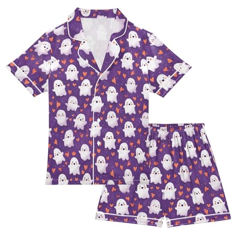 Ollabaky Women's Pajama Set – Short Sleeve Sleepwear & Lounge Set | Soft Polyester-Spandex, S-XXL - View #3