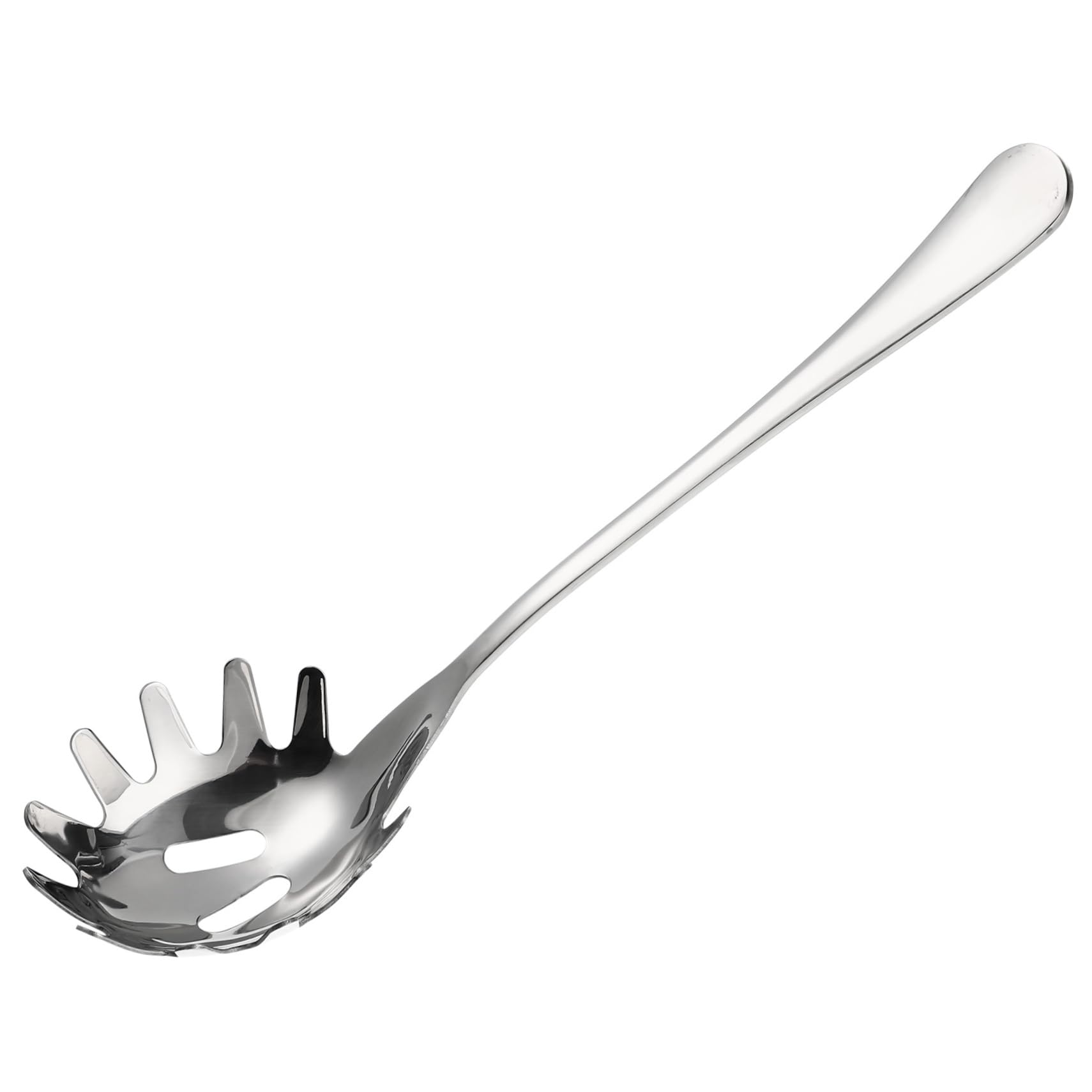 LABRIMP Noodle Spoon Spaghetti Spoon Server Noodles Fork Spaghetti Fork Server Spaghetti o Noodles Colander Spoon Para Spaghetti Strainer Stirrer Ice Cube Transfer Spoon Stainless Steel