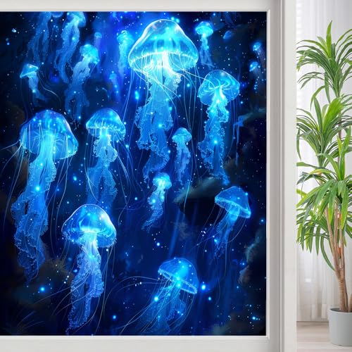 Película adhesiva para ventana con diseño medusa miniatura 1