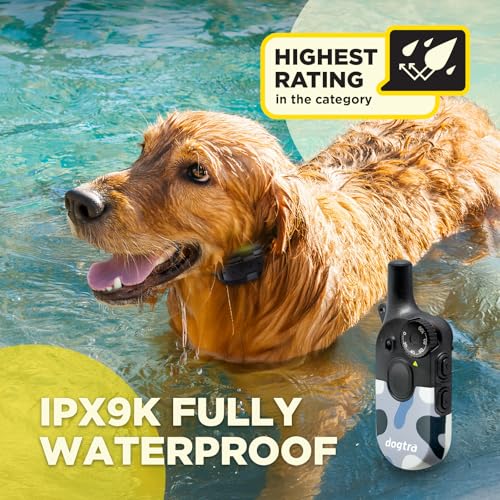 Image of Dogtra 200iQ Remote Training E Collar - 100 Levels, Tone, Vibration, 1 /2 Mile Range - Compact, Waterproof, One-Handed Control for Dogs 10 lbs+ - Lightweight Design for Daily Training - Abstract Blue