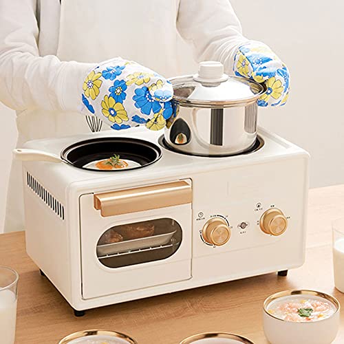 QINGGANGLING999 Brotbackautomaten Brotmaschine Haushaltsscheibe Multifunktionsmaschine Toaster Gebratenes Dämpfen und… – Bild 5