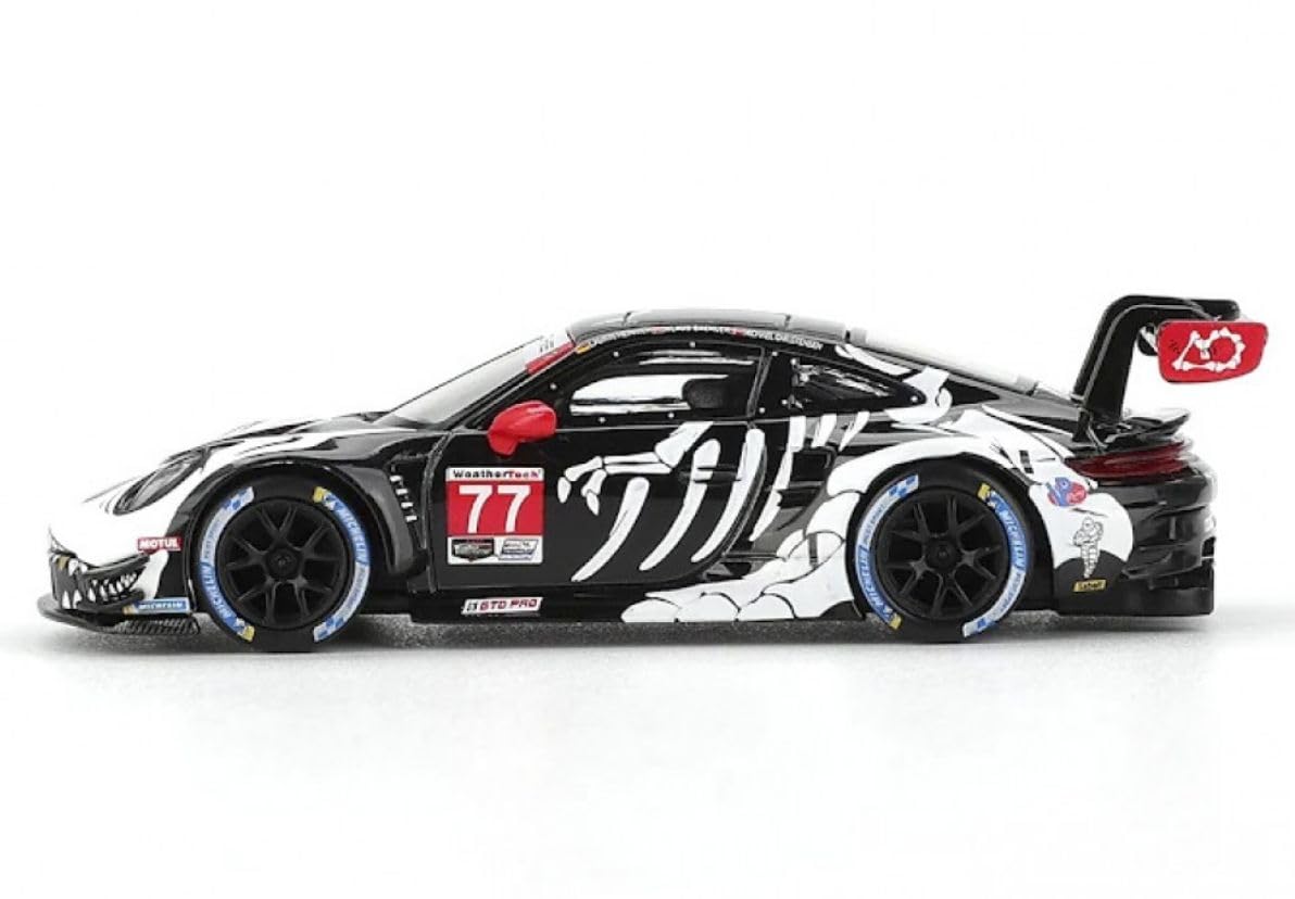 Diecast Model Car Compatible with Porsche 911 GT3 R #77 AO Racing