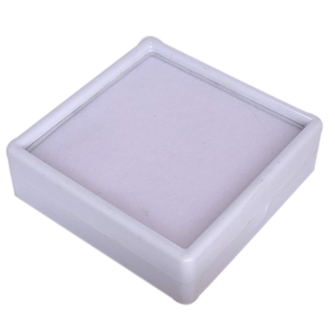 Sahiba Gems Pack of 10 PCS 3x3cm. White Top Glass Gemstone Gem Display Box Storage Tool Coin Jar (B07FLFWGPH) Amazon Price History, Amazon Price Tracker