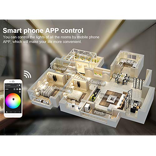 Andoer GLEDOPTO AC100-240V 5W RGB + White & Warm White Intelligent Bulb (versão Zigbee) GU10 Base So