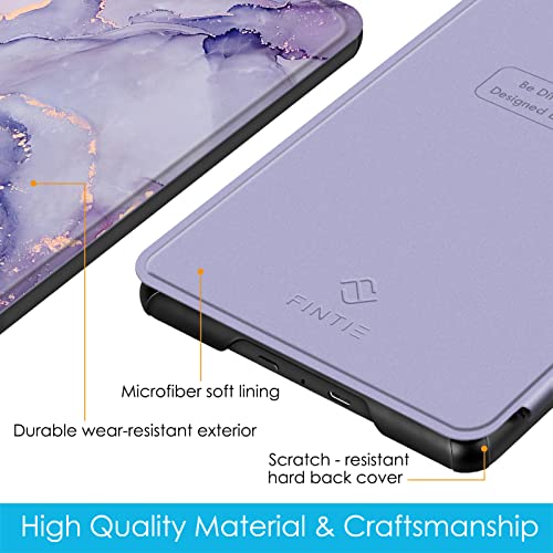 Image of Fintie Slimshell Case for 6 inch Kindle Paperwhite (10th Generation, 2018 Release) - Premium Lightweight PU Leather Cover with Auto Sleep /Wake for Amazon Kindle Paperwhite E-Reader, Lilac Marble