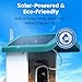 Happy Birdy Smart Bird Feeder with Camera - 2.5K HD Video, Wild Bird Feeder with Wall Mount & Pole Strap Kit, Free AI App IDs 10K+ Birds, Solar Power Panels, Infrared Night Vision, Weatherproof IP67