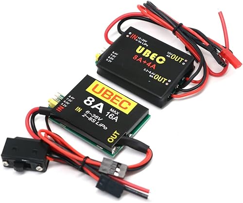 Miniatura 3 de UBEC-8A para coche teledirigido, 2S-6S, 6-36V, BEC Dual, UBEC 8A16A, 5,26,07,4 v8,4 v, Fuente de alimentación separada, brazo de robot, avión -