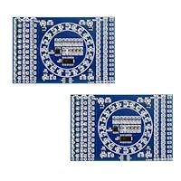 2 Stück Rotierende LED SMD NE555 Löten Übungsplatine DIY Kit Fanny Skill Training DIY Kit Elektronische Leiterplatte Modul Anzug 