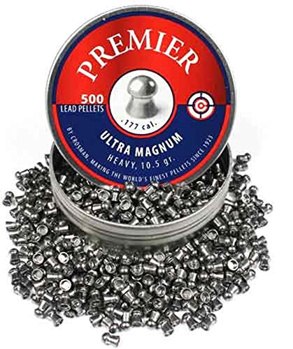 Crosman Unisex-Erwachsene Schwere, gewölbte Oberfläche 177 ULTRAMATCH Pellets, Silber