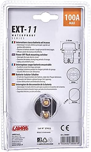 LAMPA 39081 Odłącznik akumulatora z 3 pozycjami 12/32 V