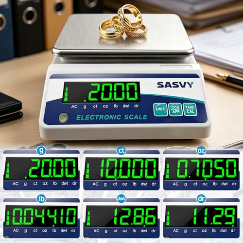 Image of Lab Scale 6000g x 0.01g Scientific Scale g /oz /ct /lb /dr /DWT High Precision Digital Electronic Analytical Balance for Jewelry Kitchen Laboratory School, Includes 500g Calibration Weight&Battery