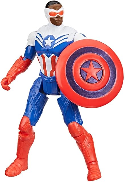Marvel Avengers VenomVersus Le monde d'action épique Anti-Venom Captain America Figure & Accessoire de bouclier, 4-Inch (10 cm) Jouets Super Hero pour les enfants 4+