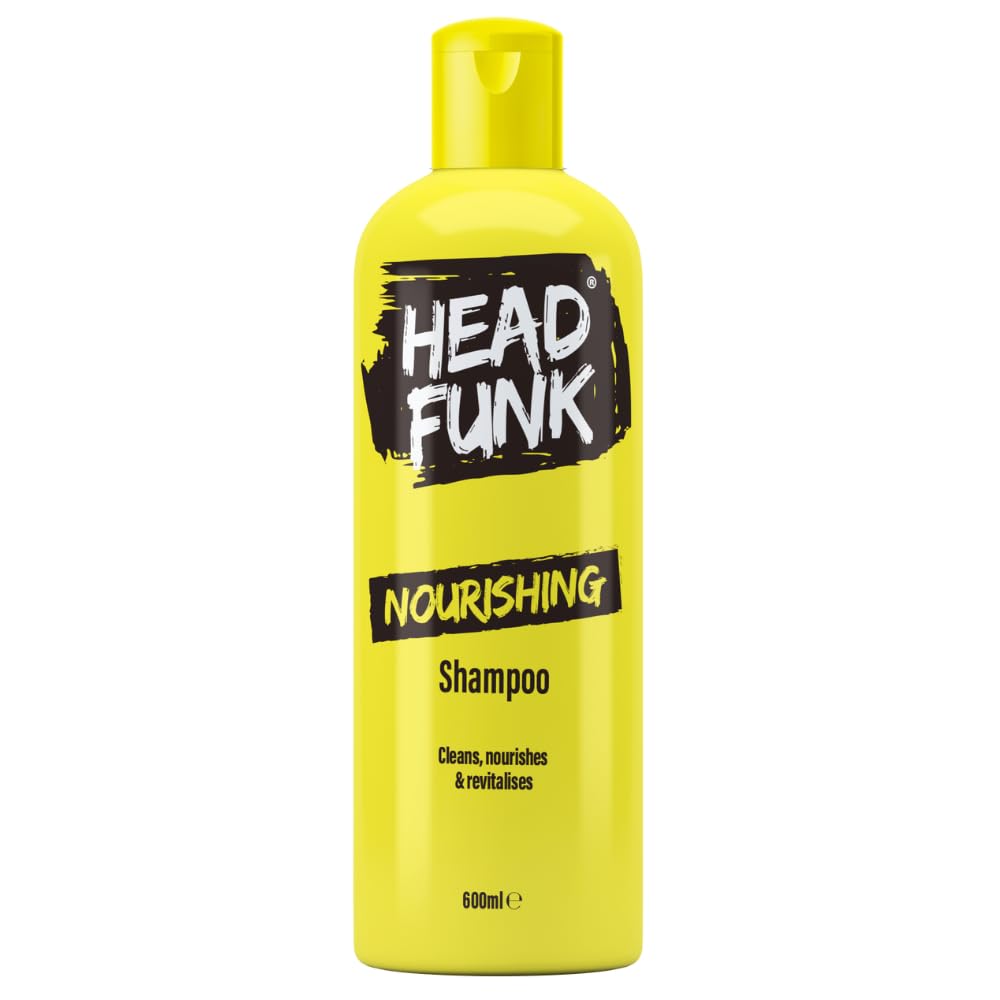 Nourishing Shampoo - Cleans, Nourishes and Revitalises | Infused with Argan Oil & Macadamia Seed Oil - Cleanses and Rehydrates Hair & Scalp (Yellow, 600ml)