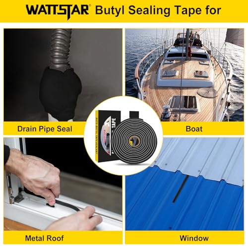 Image of Butyl Sealant Tape for Automotive Headlight and Taillight Sealing | Peel & Stick | Professionally Endorsed by 2,000+ Auto Shops, 3 /8'' x 15ft Butyl Rubber Tape 1 Roll