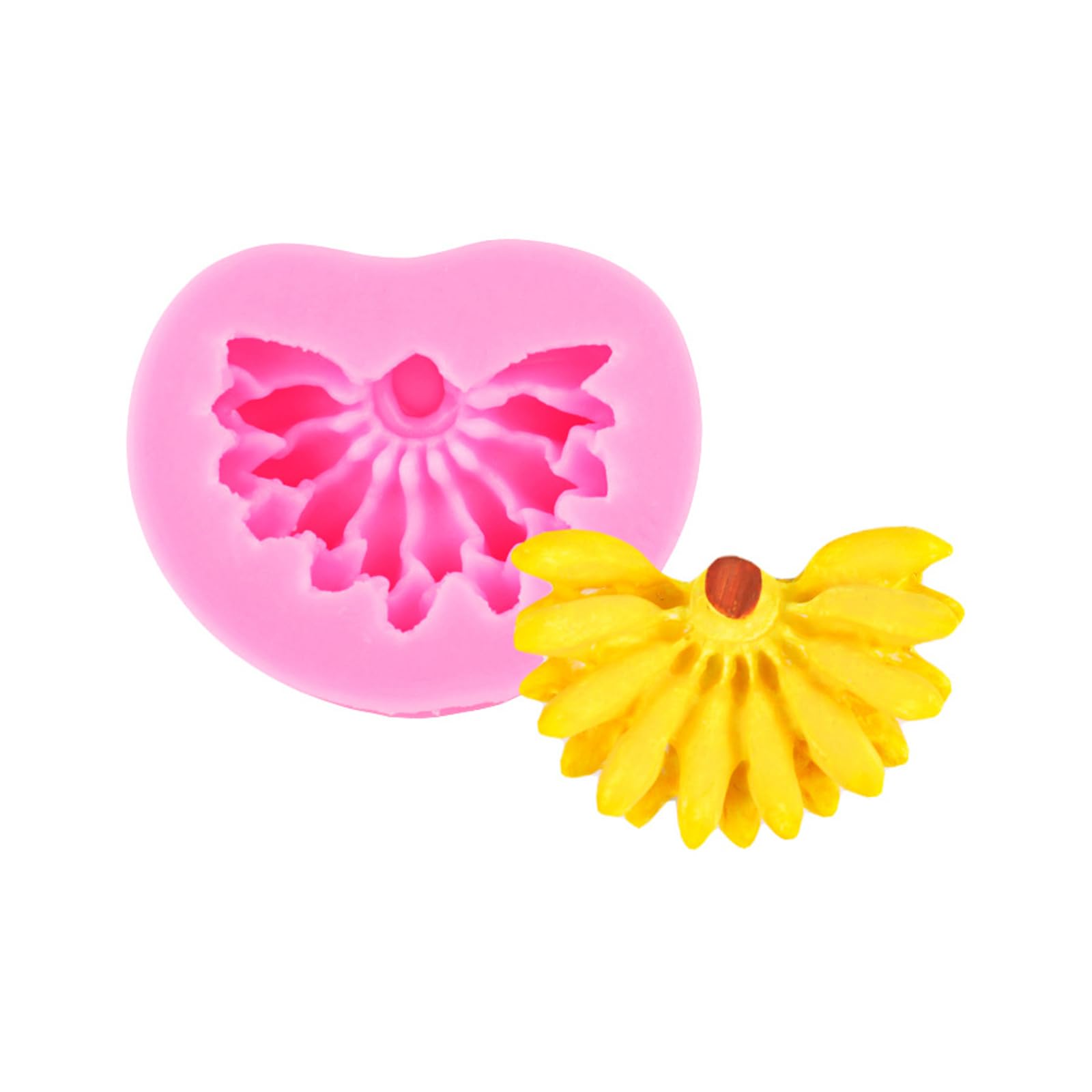 YPBEW Banana Shaped Silicone Fondant Mold Food Safe Cake Baking Mold for Making Chocolate Cake Fondant Decoration Edible Molds for Cakes