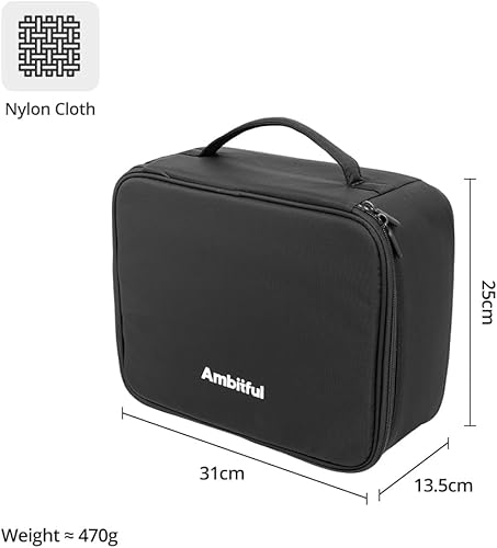 Miniatura 2 de AMBITFUL Bolsa de transporte Zoom P7 para equipos de fotografía con gran capacidad, estuche de almacenamiento multifuncional para mini dron y otros