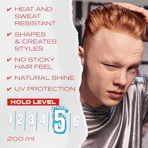 Wella Shockwaves Tuff Stuff 200ml Heat & Sweat Proof Gel - Image 2