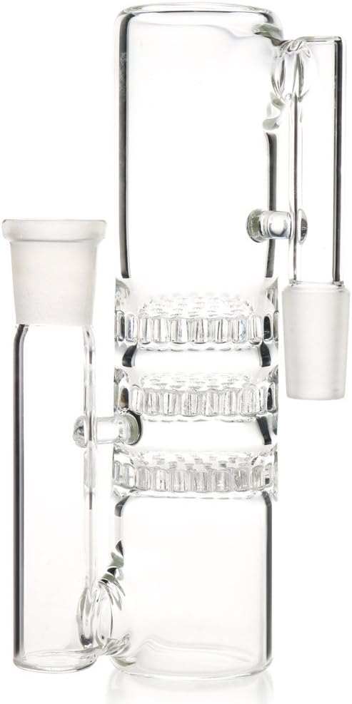 UUYSU Glass Bong Percolator Bong Honeycomb Bowl 14.5mm Joint Water Pipe Tube Bong Oil Rig Bong Adapter 14mm Accessories