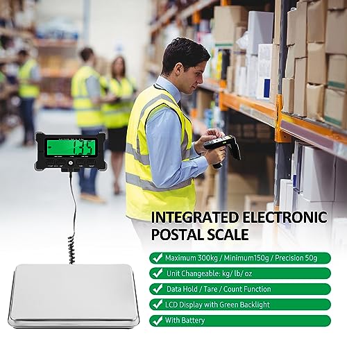 Báscula postal electrónica Weytoll 661 lbs acero inox digital miniatura 7