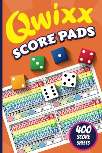 Qwixx Bloc de puntuación de 400 hojas de colores: di adiós a quedarte sin papel en tu juego de mesa