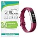 Fitbit Alta Screen Protector [7-PACK], RinoGear [Active Protection] Flexible HD Invisible Clear Shield Anti-Bubble