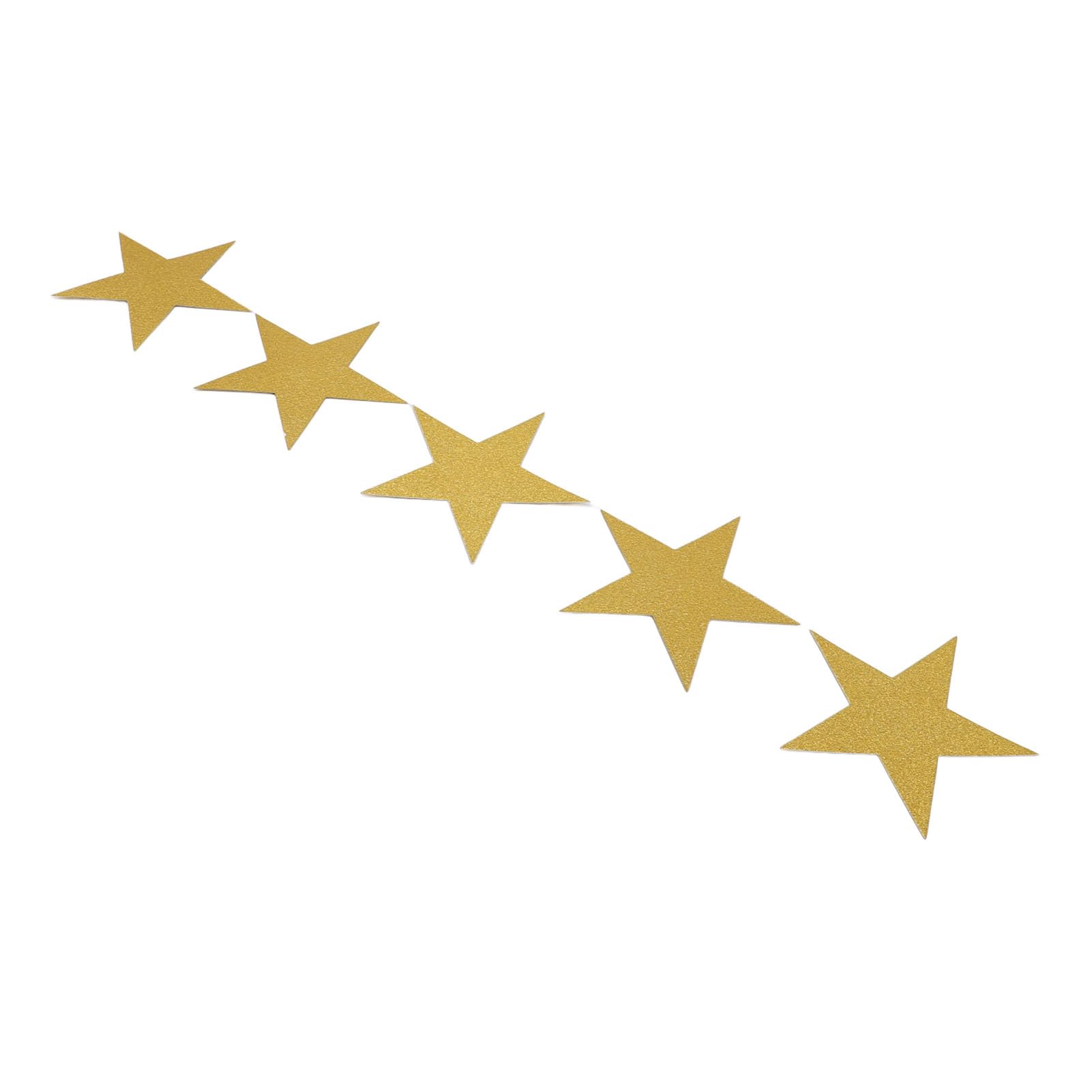 Jelquix 50PCS Glitter Star Paper Cutouts, Double Sided Stars Decoration Cutouts Paper Wall Decor, Ideal for Bulletin Board Classroom Wedding Party (Gold)