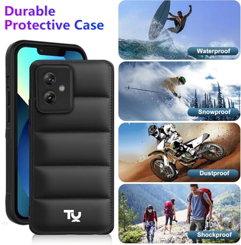 Image of TRUEUPGRADE Back Case Cover for Motorola Moto G64 5G | Compatible for Motorola Moto G64 5G Back Case Cover | Puff Case with Camera Protection |Black