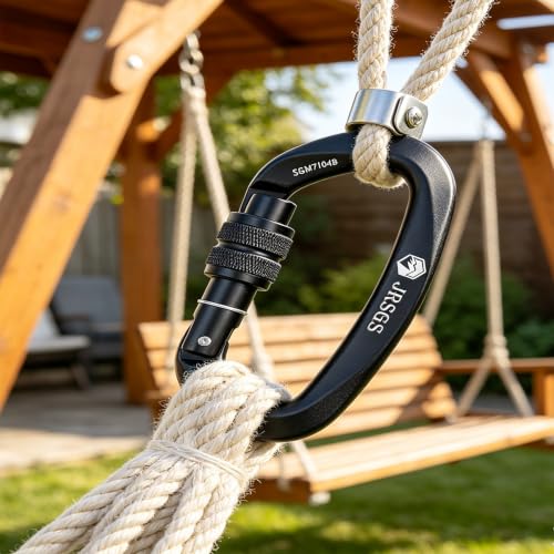 Image of Climbing Carabiner Clips,Locking Carabiner for Camping,Rescue,Hunting