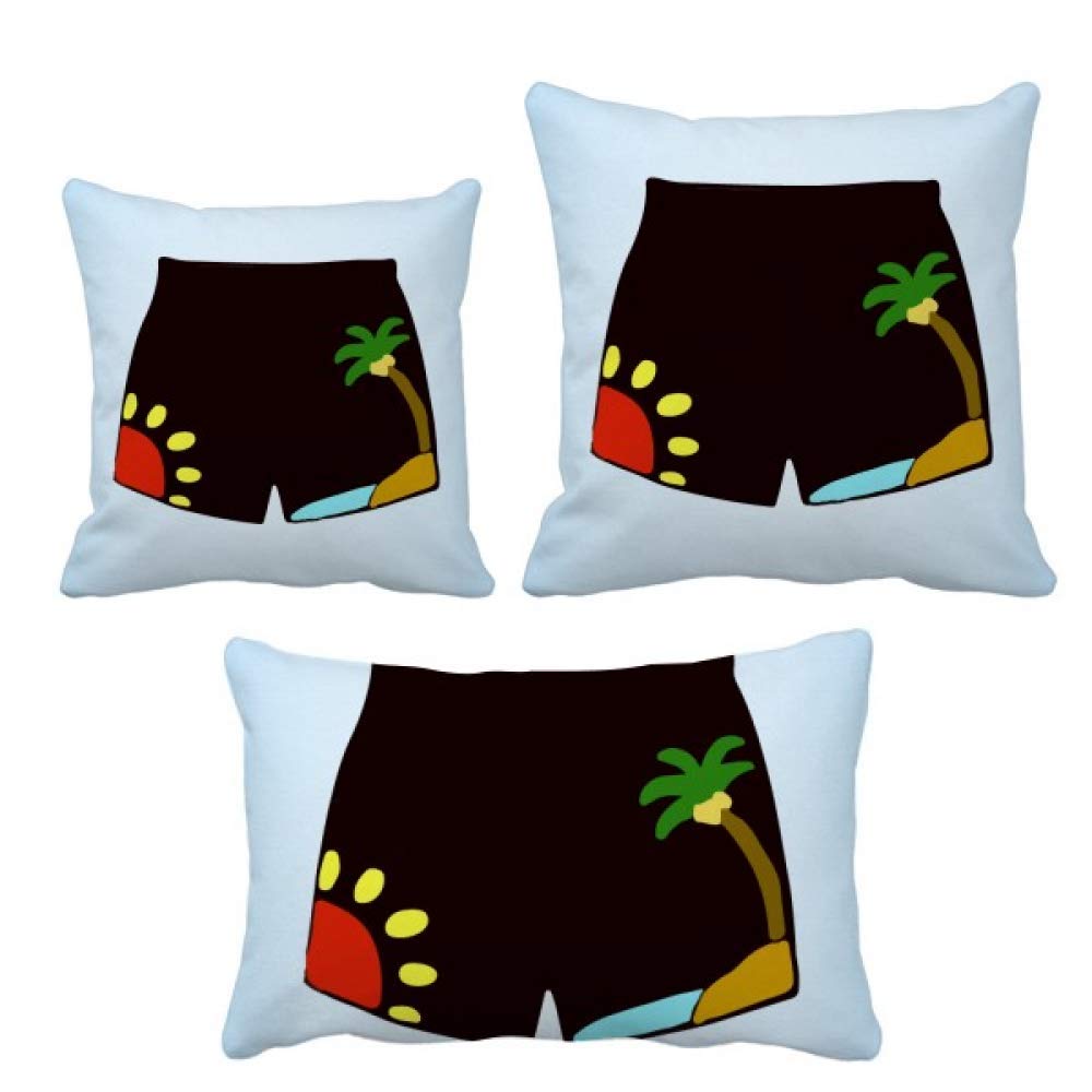 Housse de coussin noire pantalon de plage pour canape terne et decoration triste
