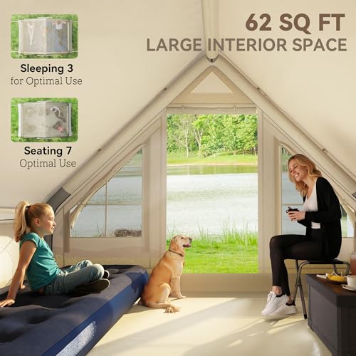 Carpa Inflable para Camping 4 Temporadas, 3-4 Personas miniatura 5