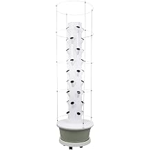 Hydroponics Growing System, 36 Pods Large Vertical Hydroponic Growing Tower with with Climbing Trellis, 9-Tier Indoor Gardening System for Herb Vegetable Fruit Light Green, 36 Pods