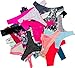 Morvia Variety Panties for Women Pack Sexy Thong Hipster Briefs G-String Tangas Assorted Multi Colored Underwear (10 Pcs, S)