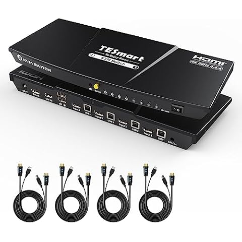 TESmart Commutateur KVM HDMI 4 ports Cover