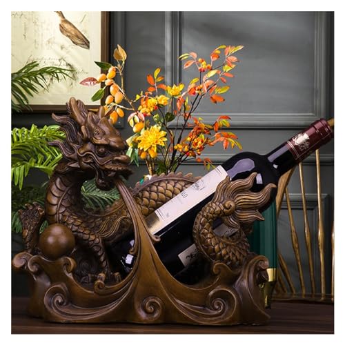 Soporte para botellas de vino diseño dragón plástico miniatura 4