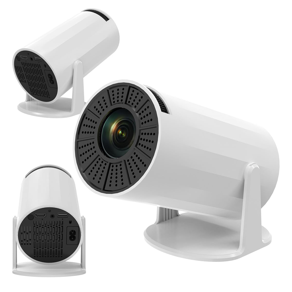 Klack Mini Proyector Portátil 4K con Android Integrado, WiFi 6, Bluetooth 5, Pantalla de 130 Pulgadas, ¡Auténtico Cine en casa!