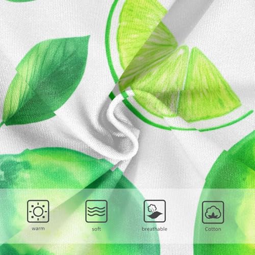 Cotton Toddler Girls Underwear Lemon Watercolor Limes Green Panties Little Girl Personalized Undies Kids Briefs 2t3