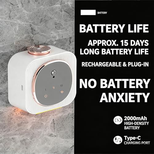 Difusor aromático eléctrico mini con luz nocturna y batería miniatura 3