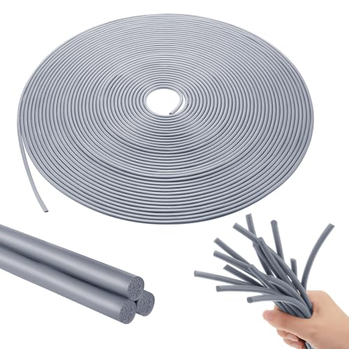 Image of Frienda Backer Rod Foam Rubber Caulk Saver Concrete Expansion Joint Filler Weather Strip Seal for Gaps and Joints (Grey,1 /8 Inch X 50 ft)