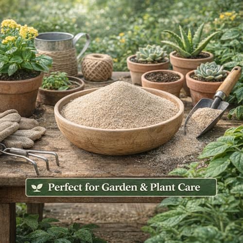 Image of Balu Mitti (Desert Sand) for Gardening | Natural Sand for Potting Mix, Home Garden, Pots & Outdoor Plants | 1800g