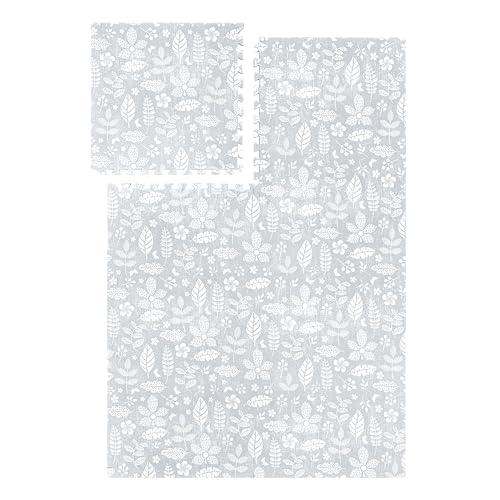 Image of PopsyKosy Premium Baby Floor Play Mat - Thick & Cushioned 0.5 inch Playroom Foam Mat, Non-Toxic Odorless - 6 Tiles - Spacious 6x4 ft. - Stylish & Large, Waterproof for Kids & Toddlers - Tranquil Gray