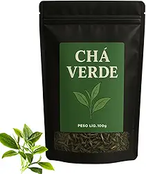 Chá Verde Natural Folhas Premium Antioxidante Detox Emagrecimento Saúde Bem Estar 200gr
